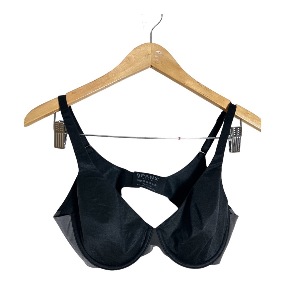 Spanx Pillow Cup Black Bra Size 36B